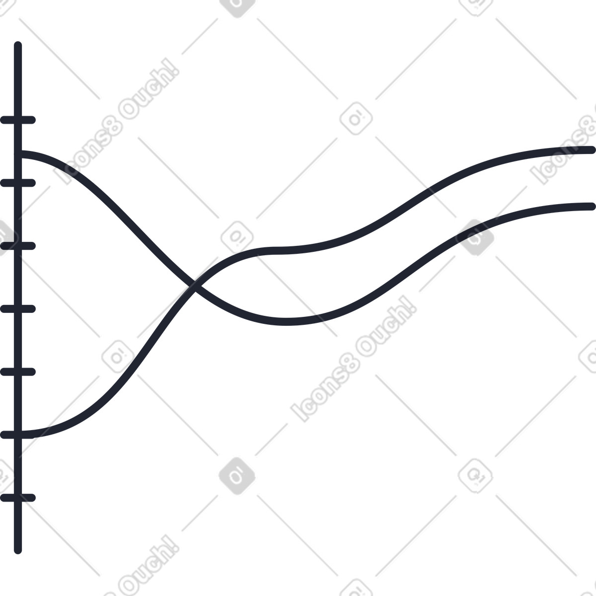 Graph illustration in PNG, SVG