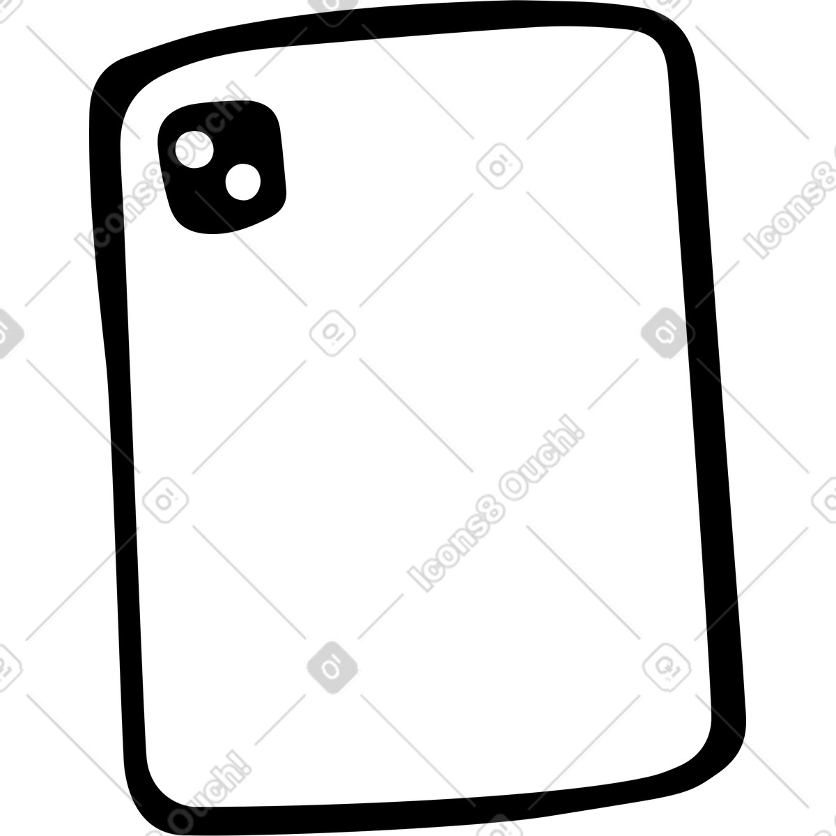 Illustration Tablette dans le style Journal à télécharger aux formats PNG, SVG