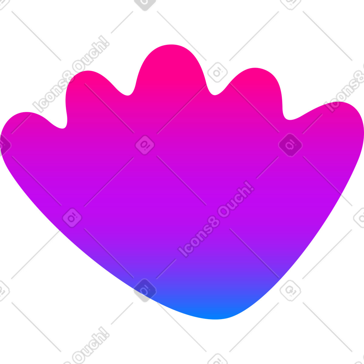 Conchiglia illustrazione in stile Vibrant scarica in PNG, SVG