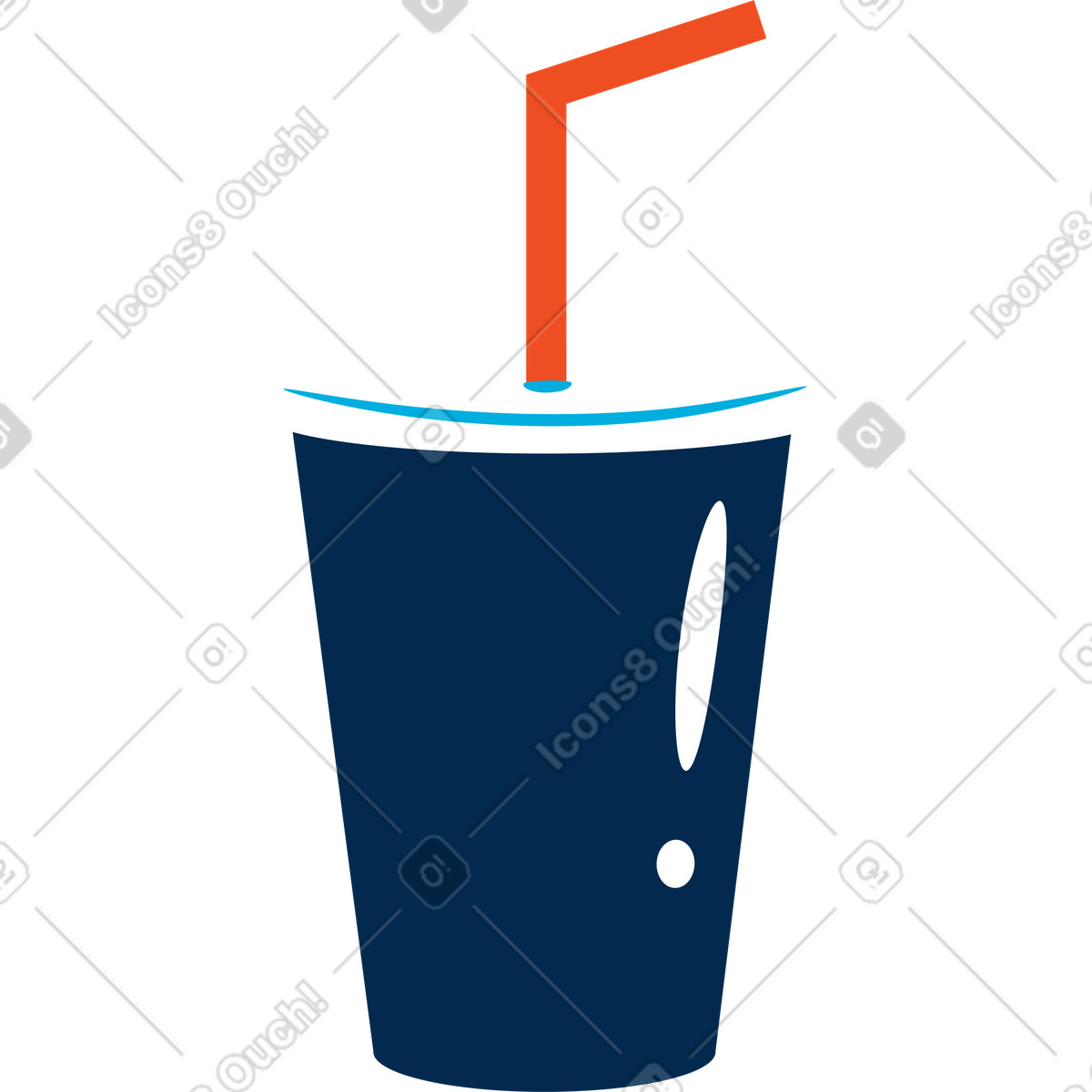 Cola illustrazione in stile Flame scarica in PNG, SVG