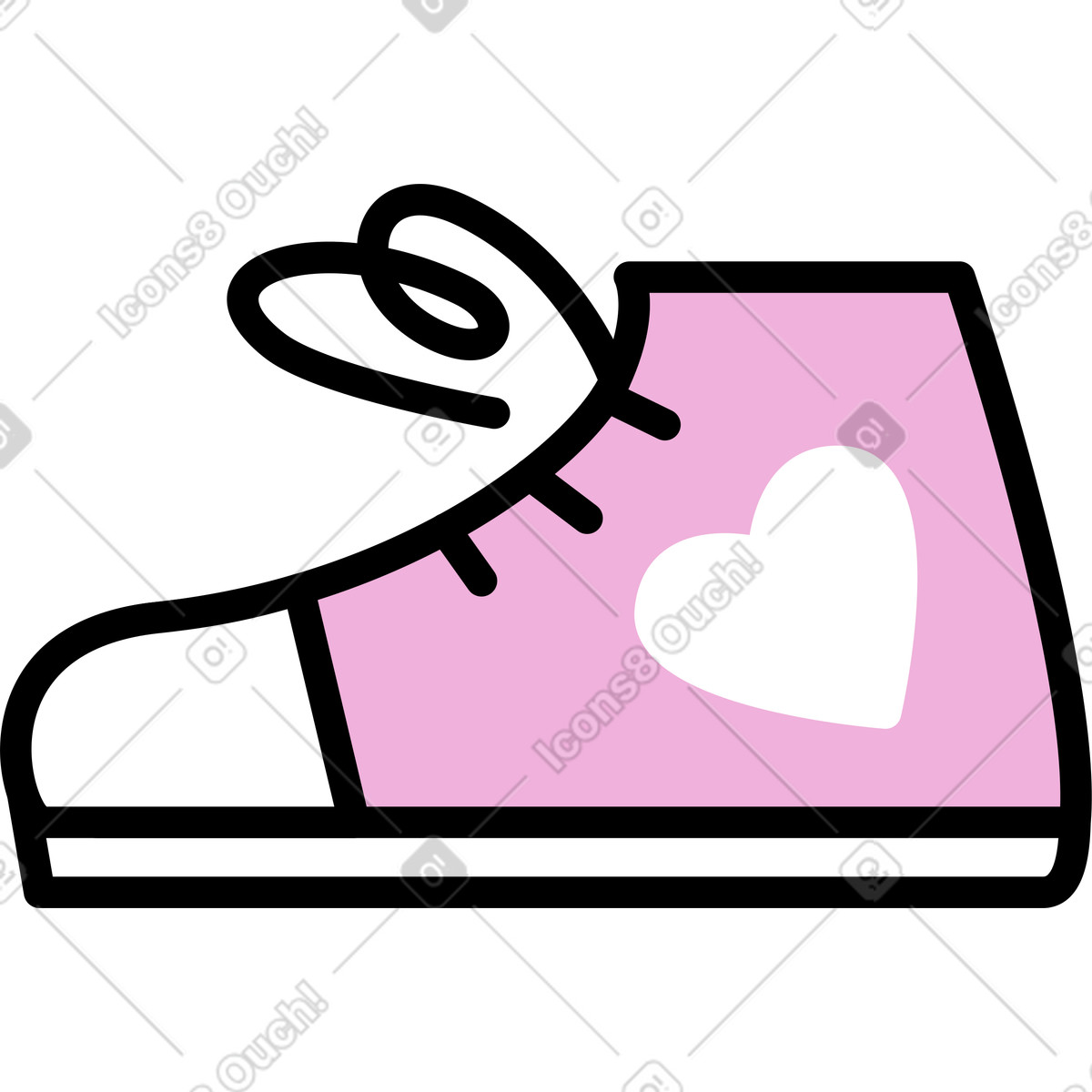 Ilustración Zapatilla de deporte en estilo Mochi a descargar en PNG y SVG