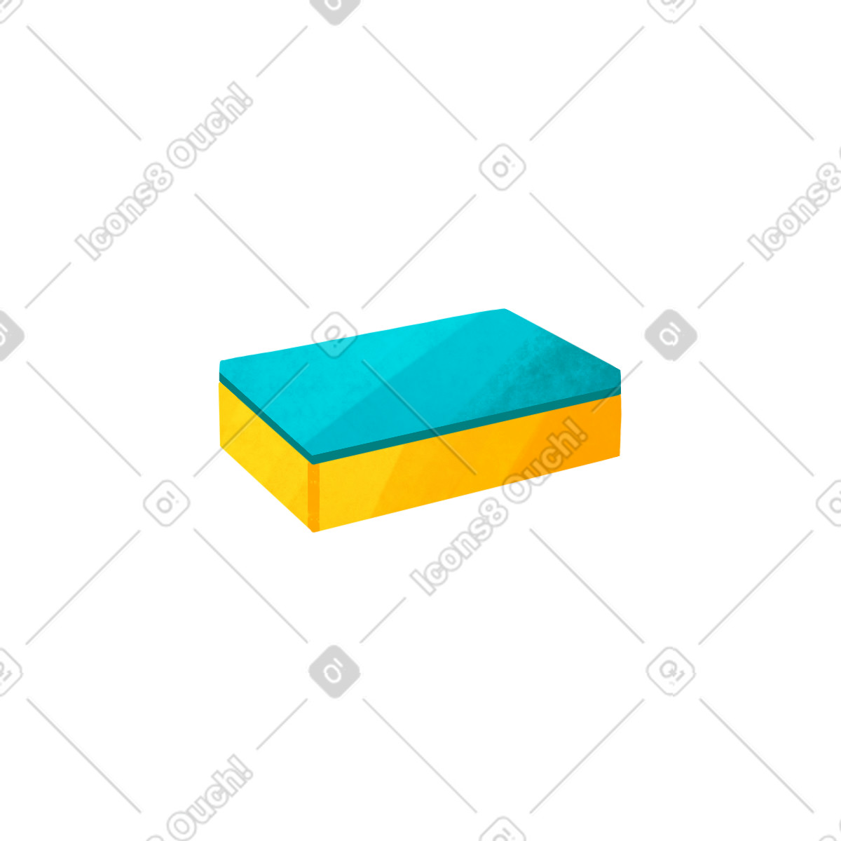 Paralon sponge illustration in Bonbon style download in PNG, SVG