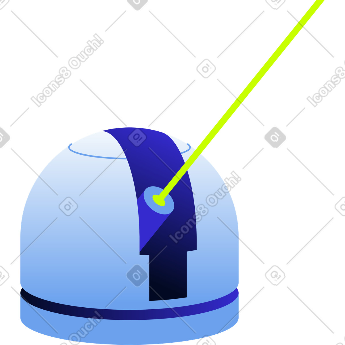 Osservatorio illustrazione in stile Space scarica in PNG, SVG
