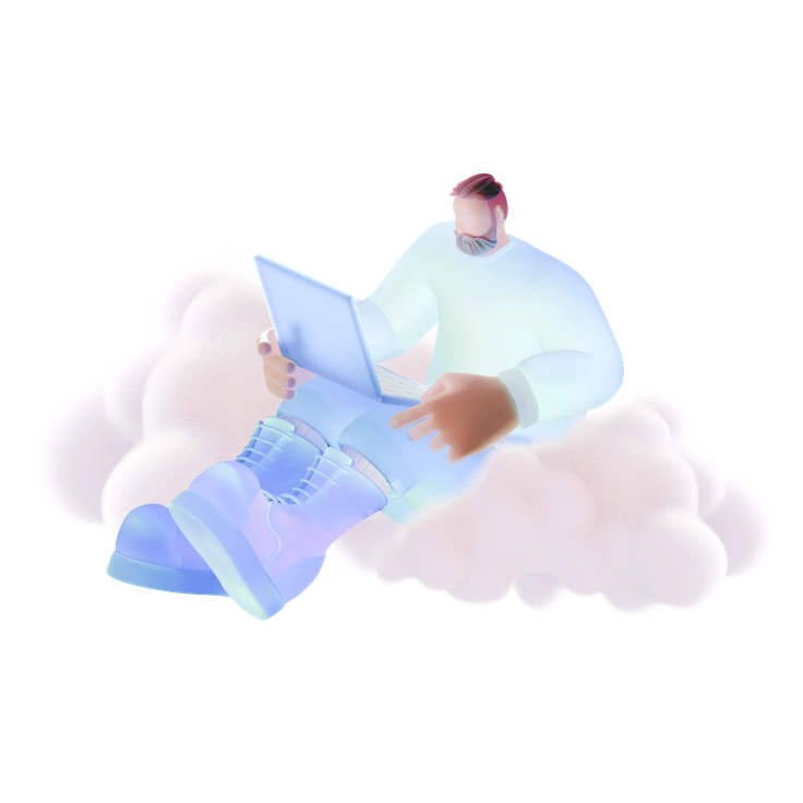 3D Airy illustration style