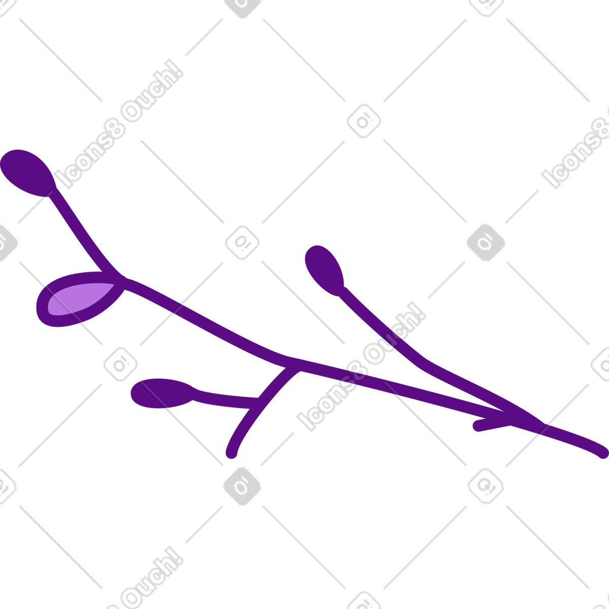 Twig illustration in Storyline style download in PNG, SVG