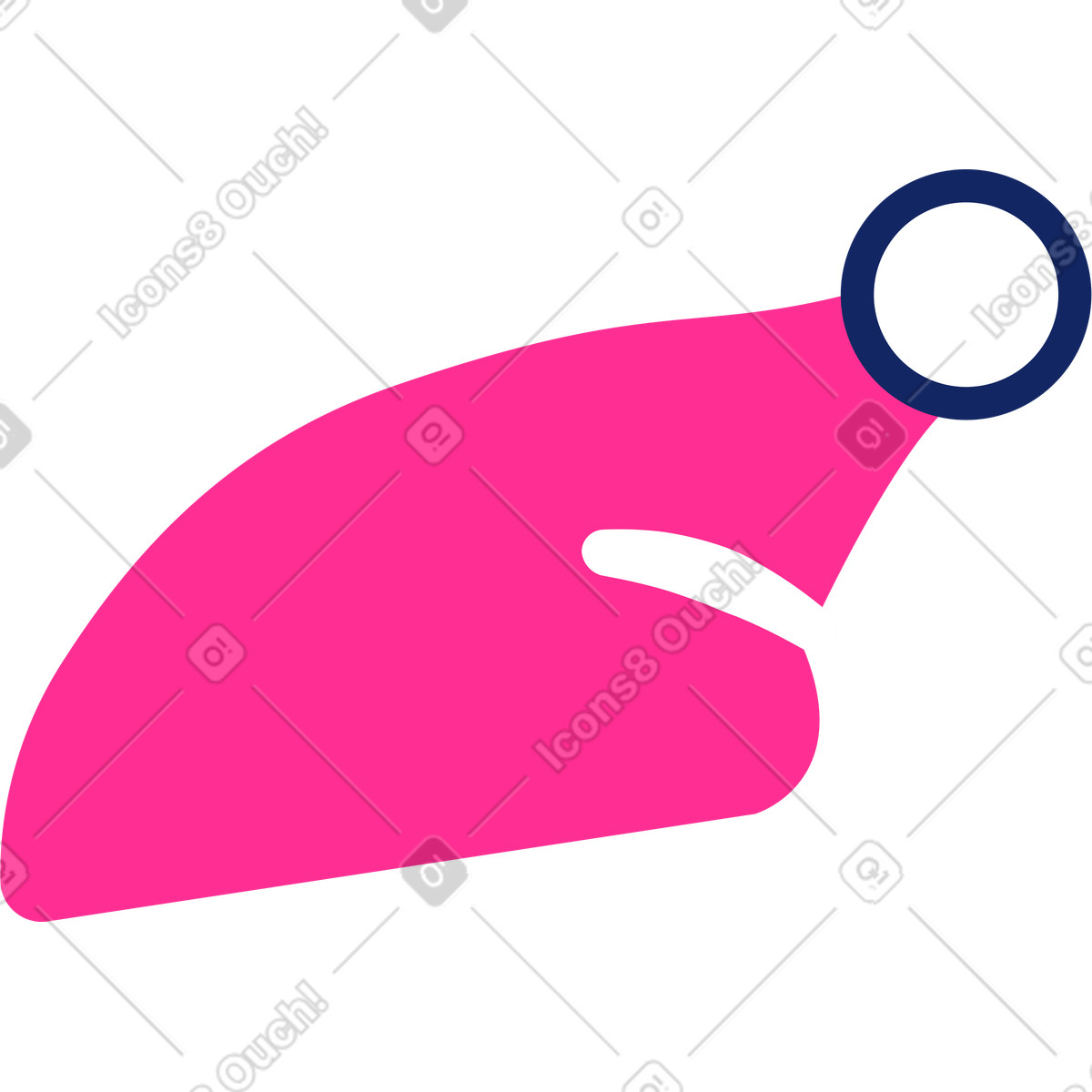 Christmas hat-Illustration im Cyborg-Stil als Download in PNG, SVG