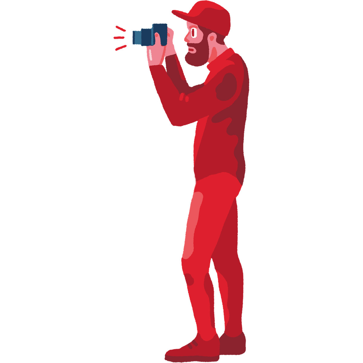 Cherry 스타일의 Photographer 일러스트레이션 PNG, SVG 다운로드