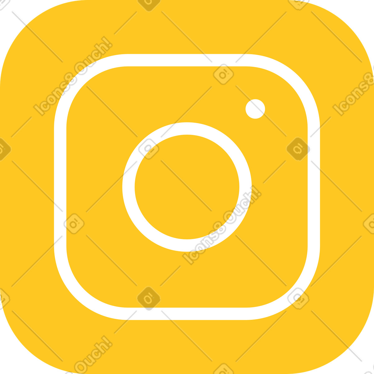 Illustration Icône instagram dans le style Bright à télécharger aux formats PNG, SVG