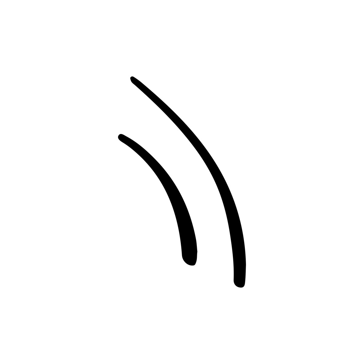 Wavy brush stroke pattern illustration in Scribbles style download in PNG, SVG