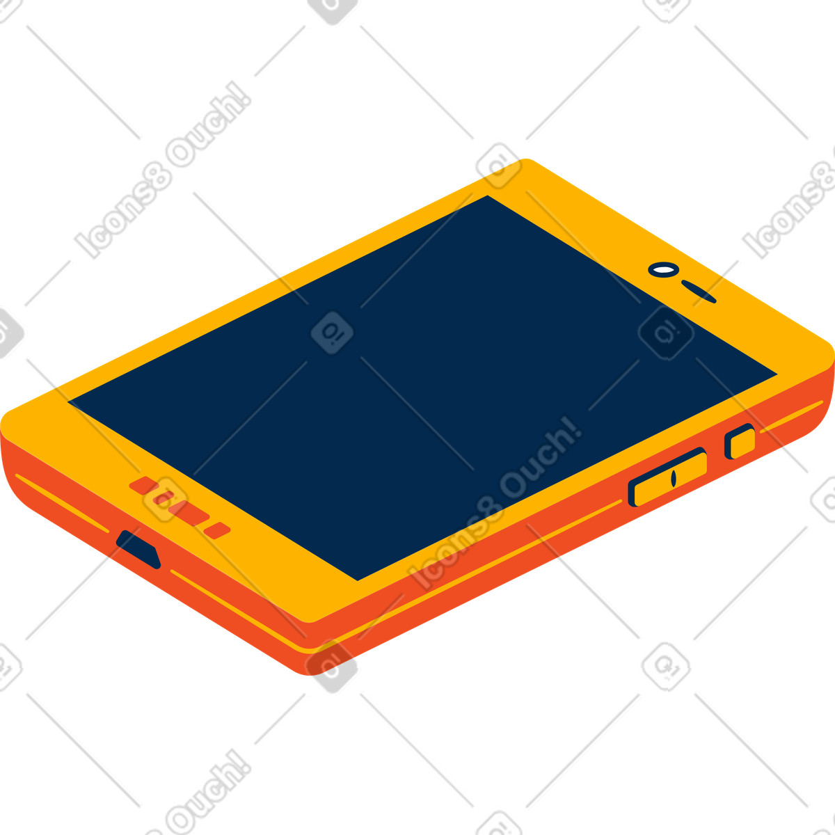 Ilustración Teléfono inteligente en estilo Flame a descargar en PNG y SVG