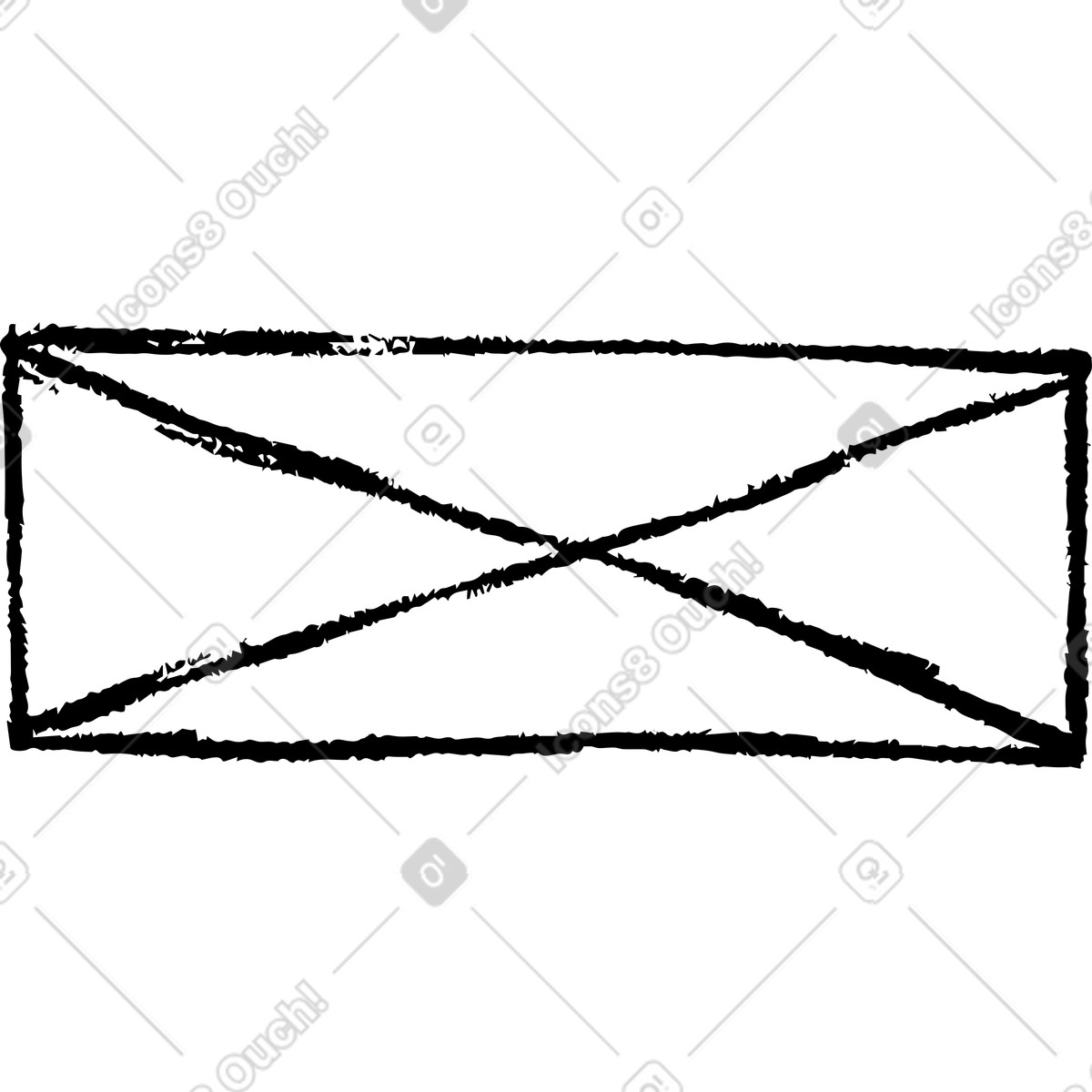 Illustration Lettre dans le style Rush à télécharger aux formats PNG, SVG