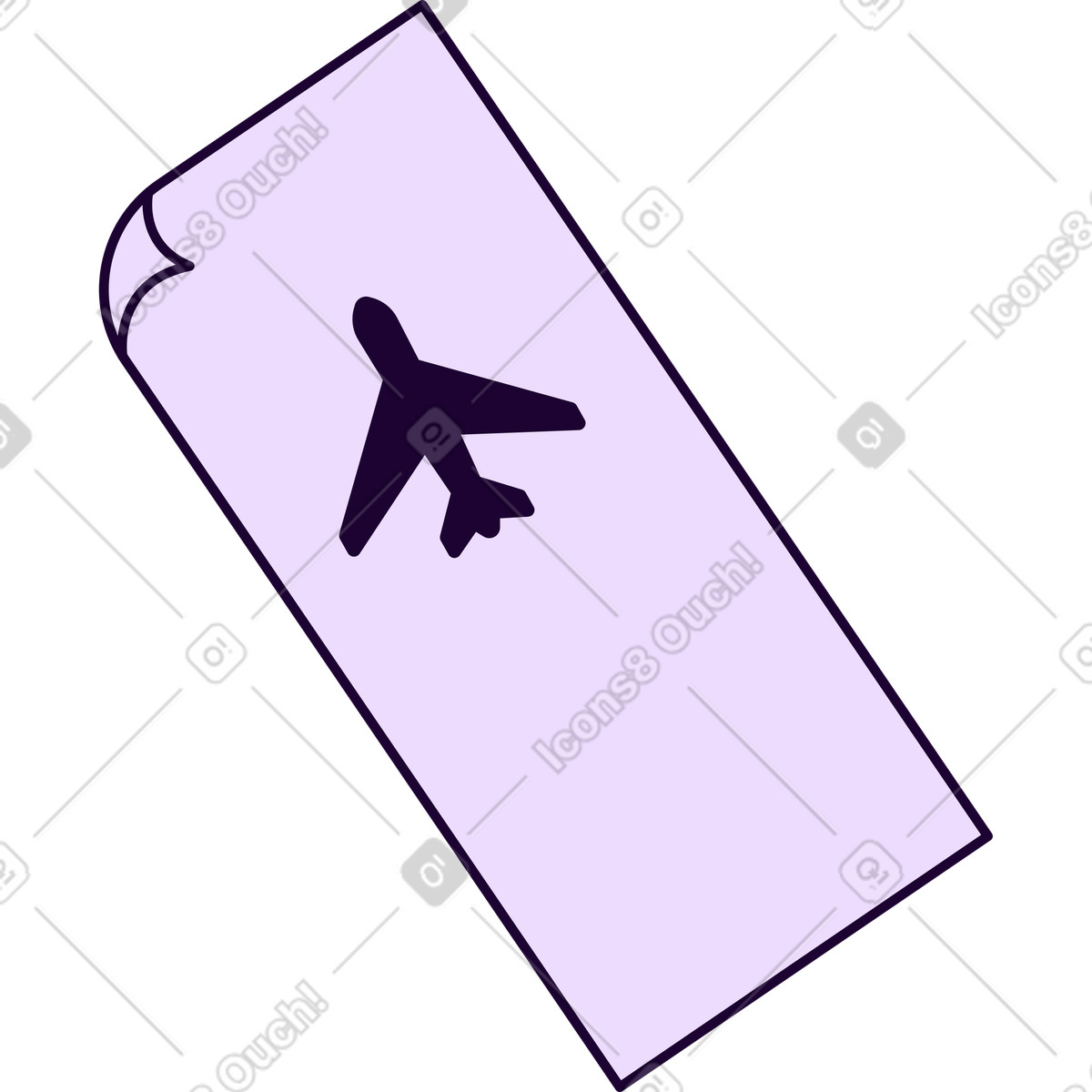 Ilustração de Passagem aérea em no estilo Martina para baixar em PNG, SVG