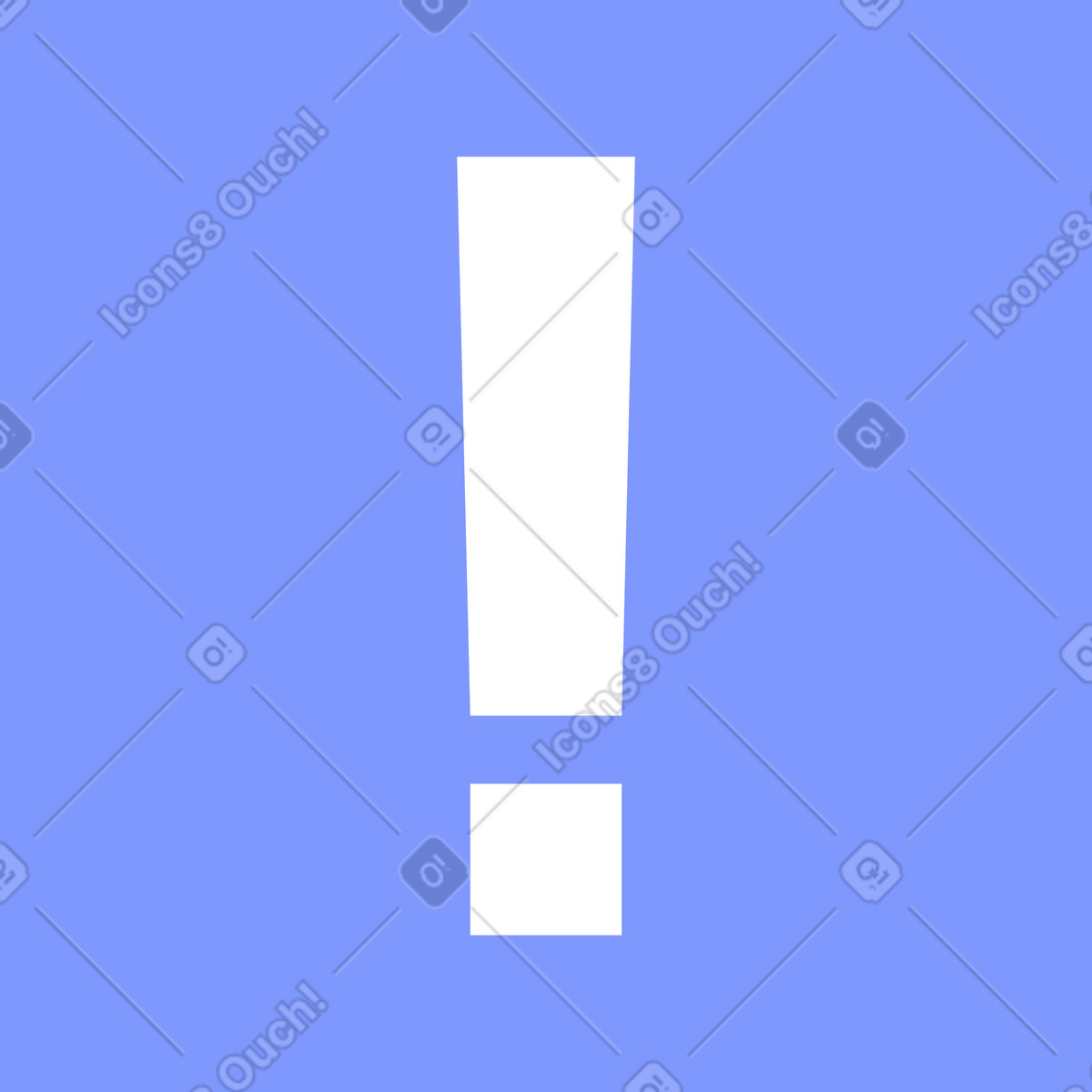 Illustration Note avec point d'exclamation dans le style System à télécharger aux formats PNG, SVG