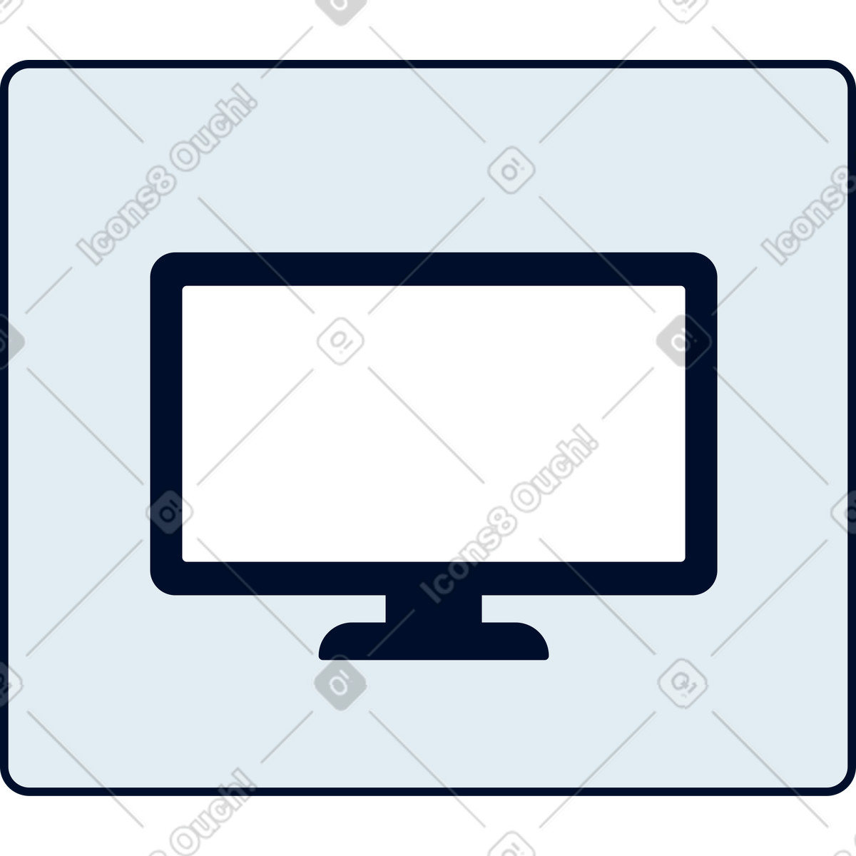 Tv illustration in Teal style download in PNG, SVG