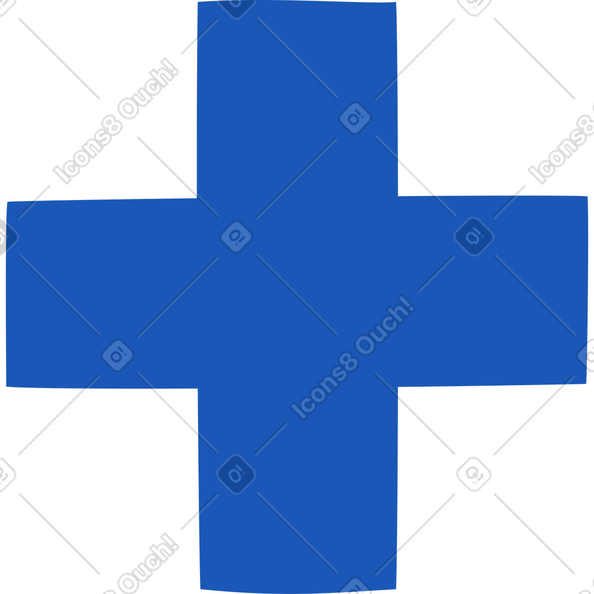 Plus sign illustration in Storyline style download in PNG, SVG
