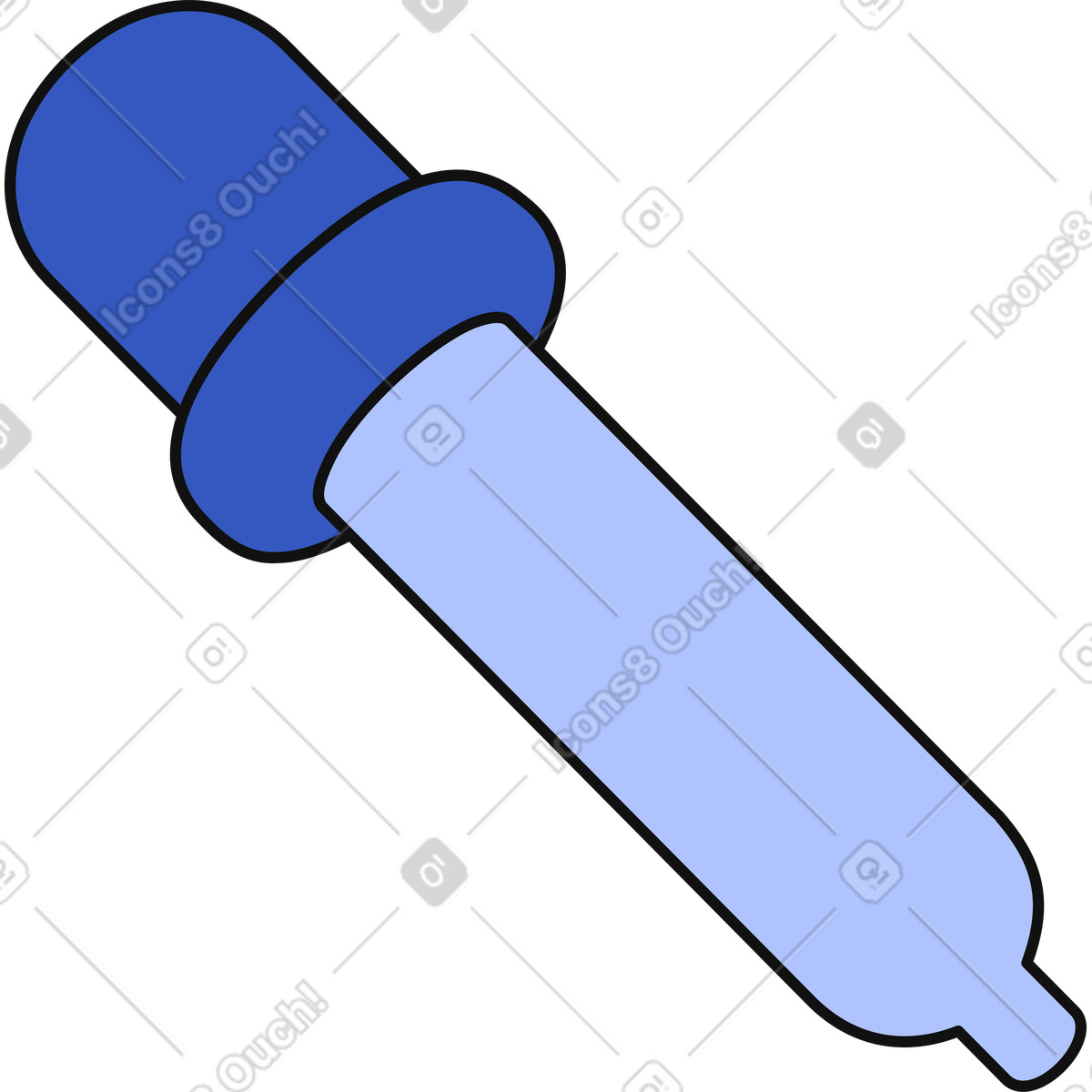 下载 Techny 风格的 吸管工具 插画，支持 PNG、SVG 格式