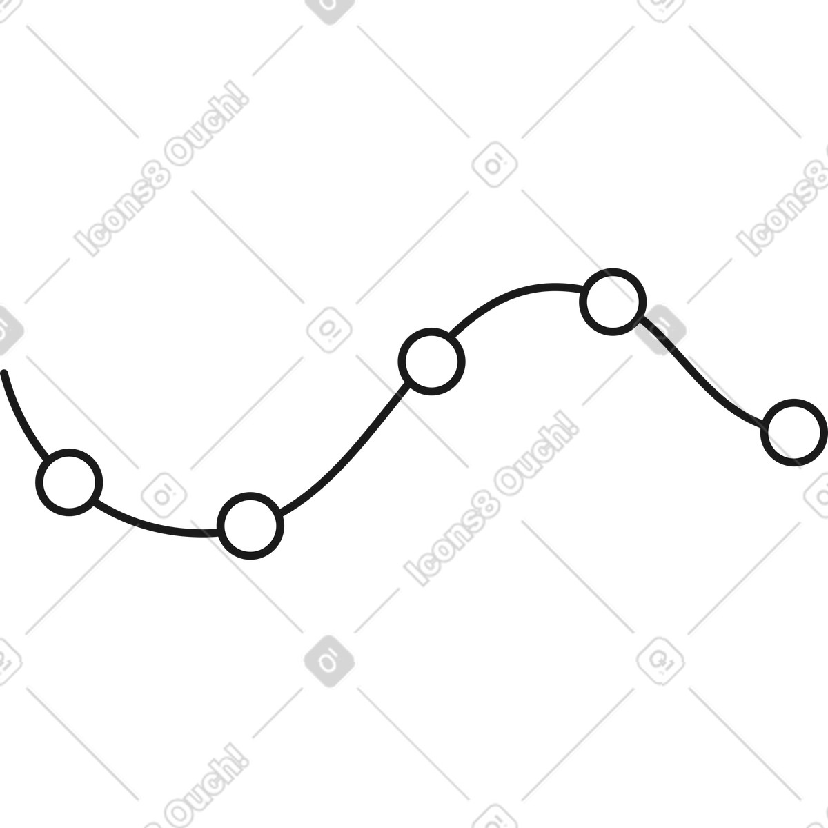 Round balls on a string illustration in Taxi style download in PNG, SVG