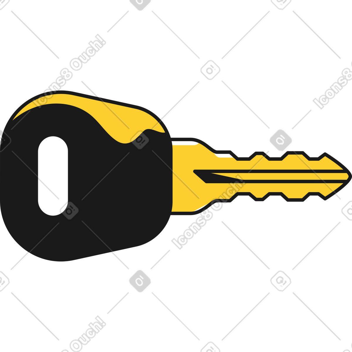 Illustration Clé dans le style Taxi à télécharger aux formats PNG, SVG