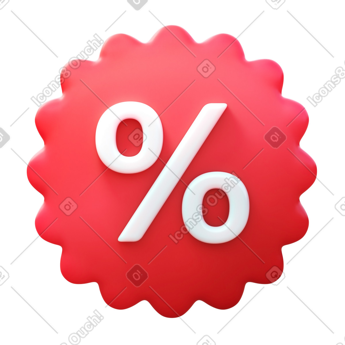 Discount animierte Illustration im 3D Fluency-Stil als Download in GIF, Lottie (JSON), AE