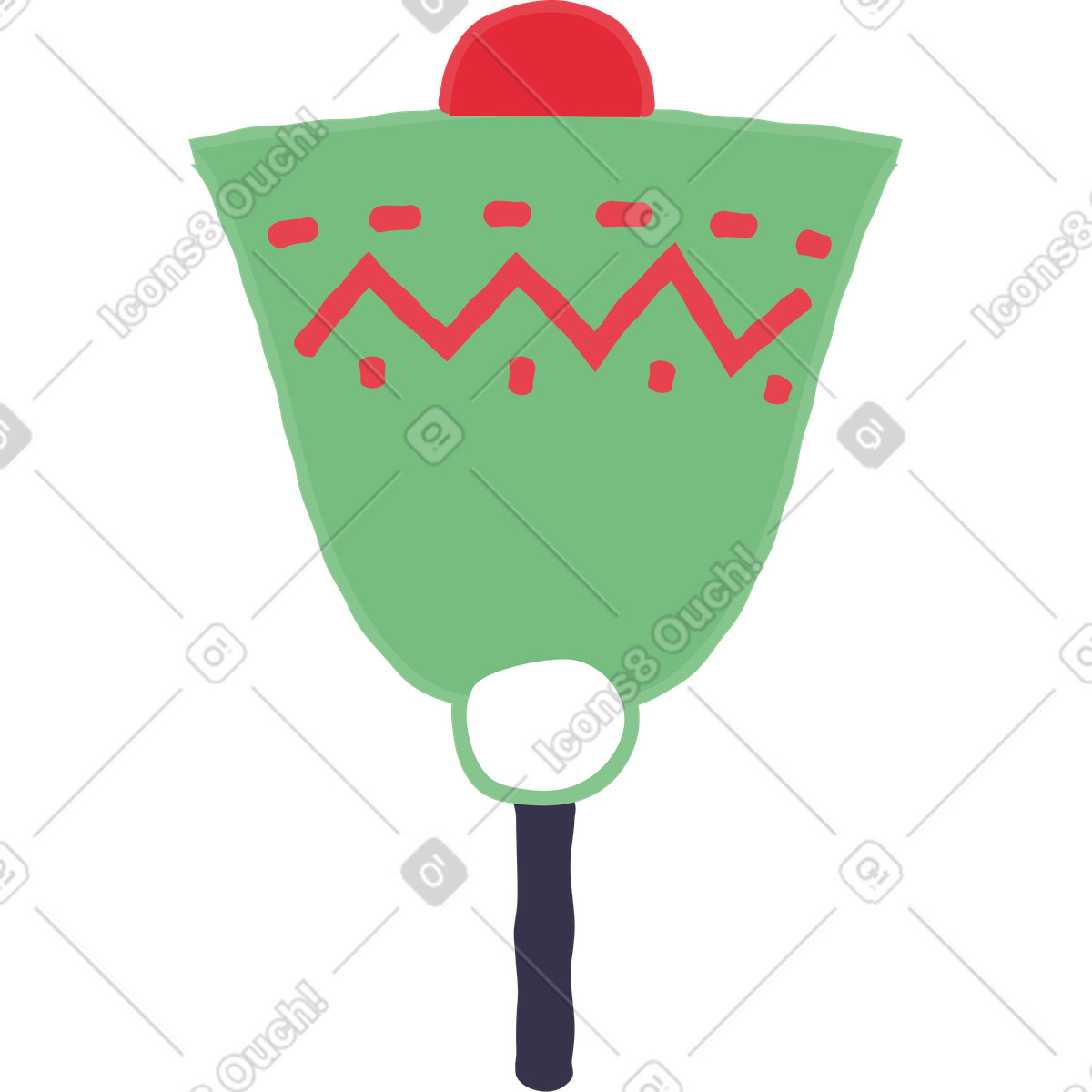 Bell illustration in Stripy style download in PNG, SVG