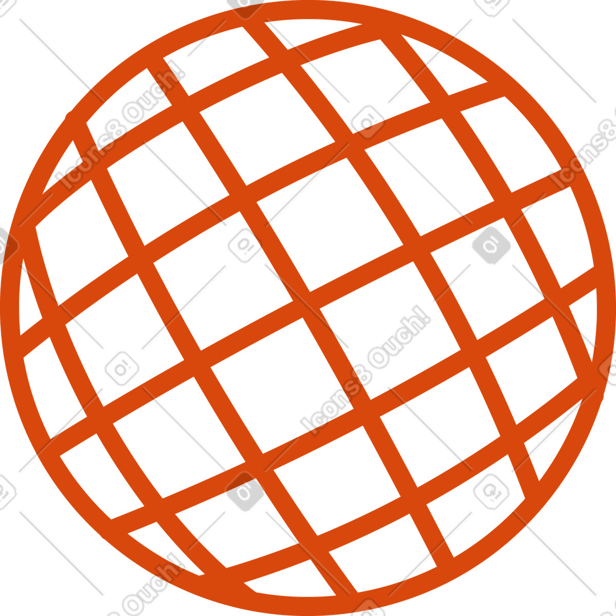 Иллюстрация Значок интернета в стиле Orange — скачать в форматах PNG, SVG
