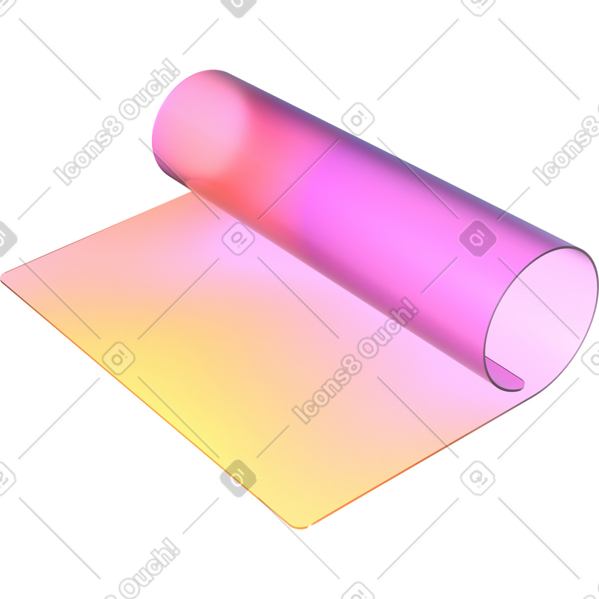 3D Glassy スタイルの ツイストカード のイラストをPNG、SVG形式でダウンロード