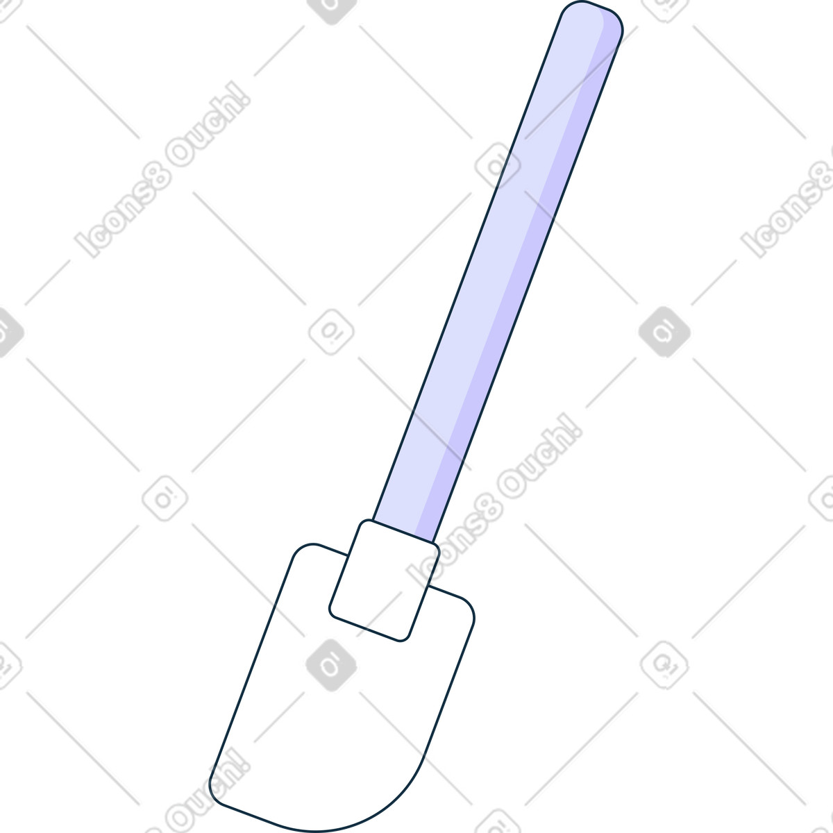 Spatula illustration in Bubble gum style download in PNG, SVG