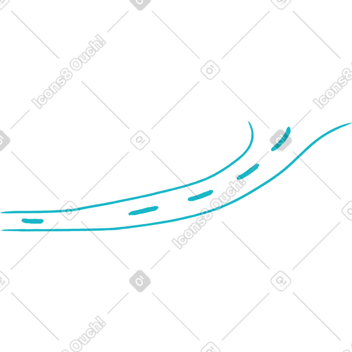 Illustration Route dans le style Lime à télécharger aux formats PNG, SVG