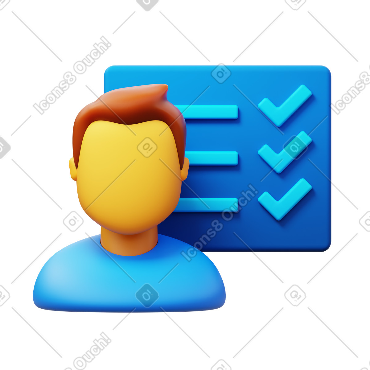 What i do illustration in 3D Fluency style download in PNG, SVG