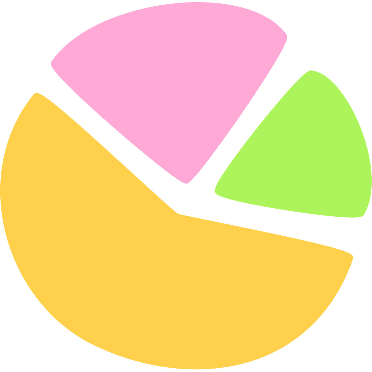 Иллюстрация Pie chart в стиле Bouncy — скачать в форматах PNG, SVG