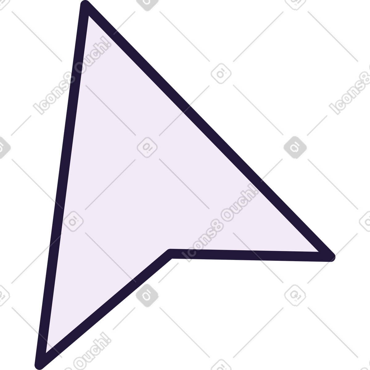 Cursor illustration in Conifer style download in PNG, SVG