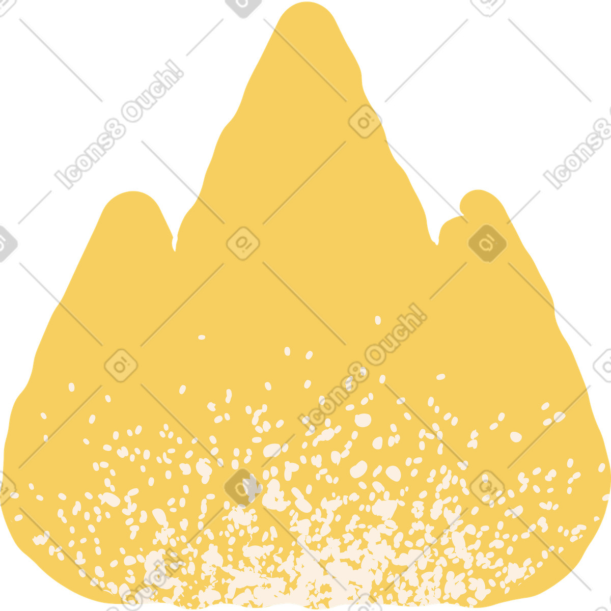 Flamme-Illustration im Pablo-Stil als Download in PNG, SVG