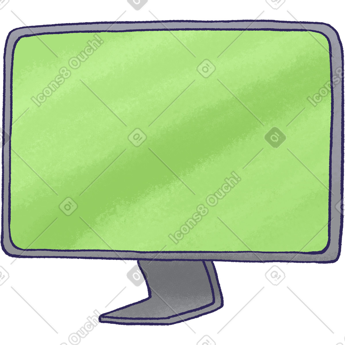 Monitor clipart illustration in PNG SVG GIF showcasing digital display technology