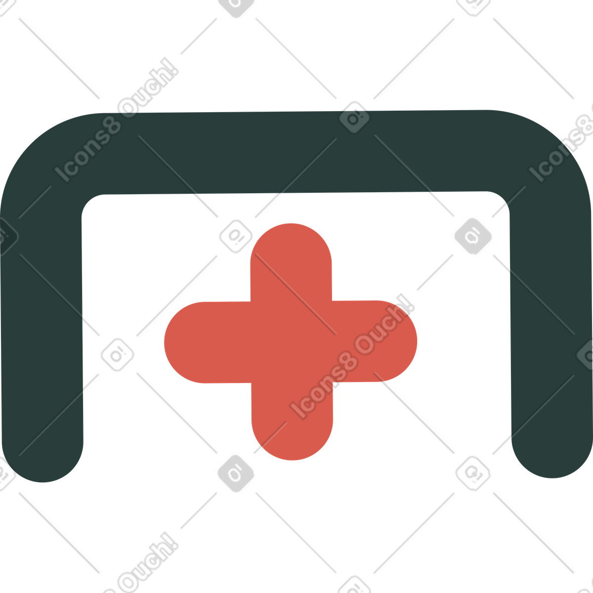 Doctor hat illustration in Macaroni style download in PNG, SVG