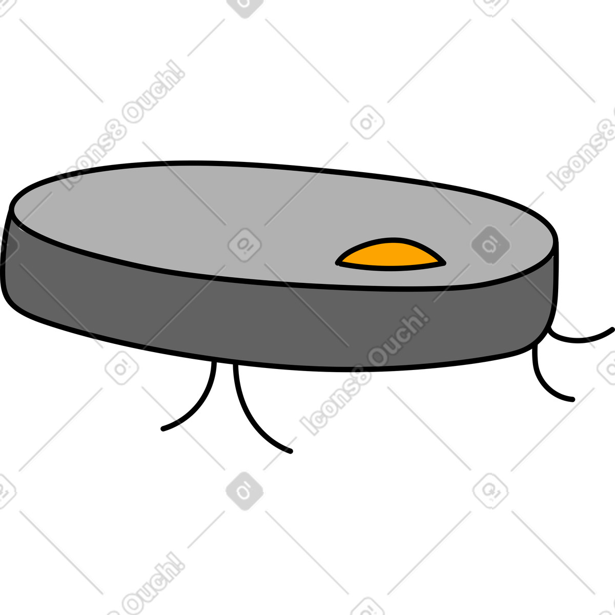 Ilustração de Aspirador pó robô em no estilo Purr para baixar em PNG, SVG