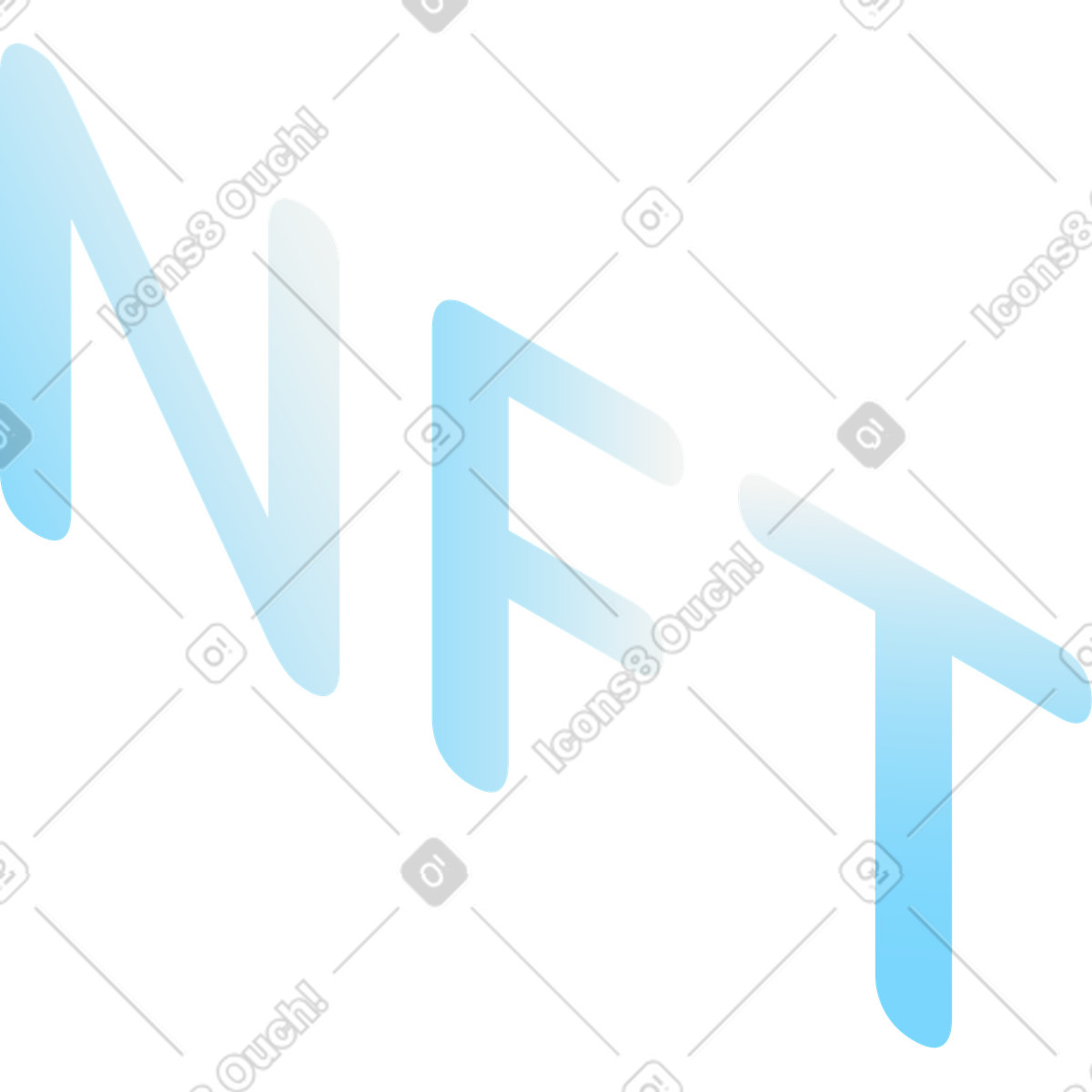 Lettere nft illustrazione in stile Hi-tech scarica in PNG, SVG