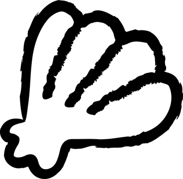 A simple black umbrella - Twirl style illustration