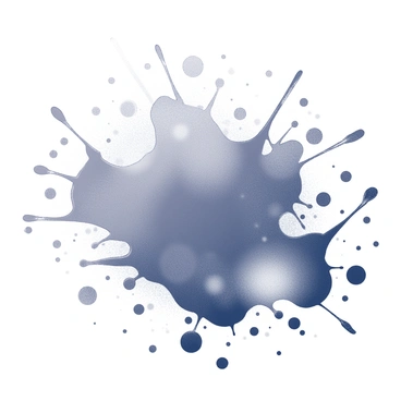 An abstract paint splatter art piece featuring raspberry hues