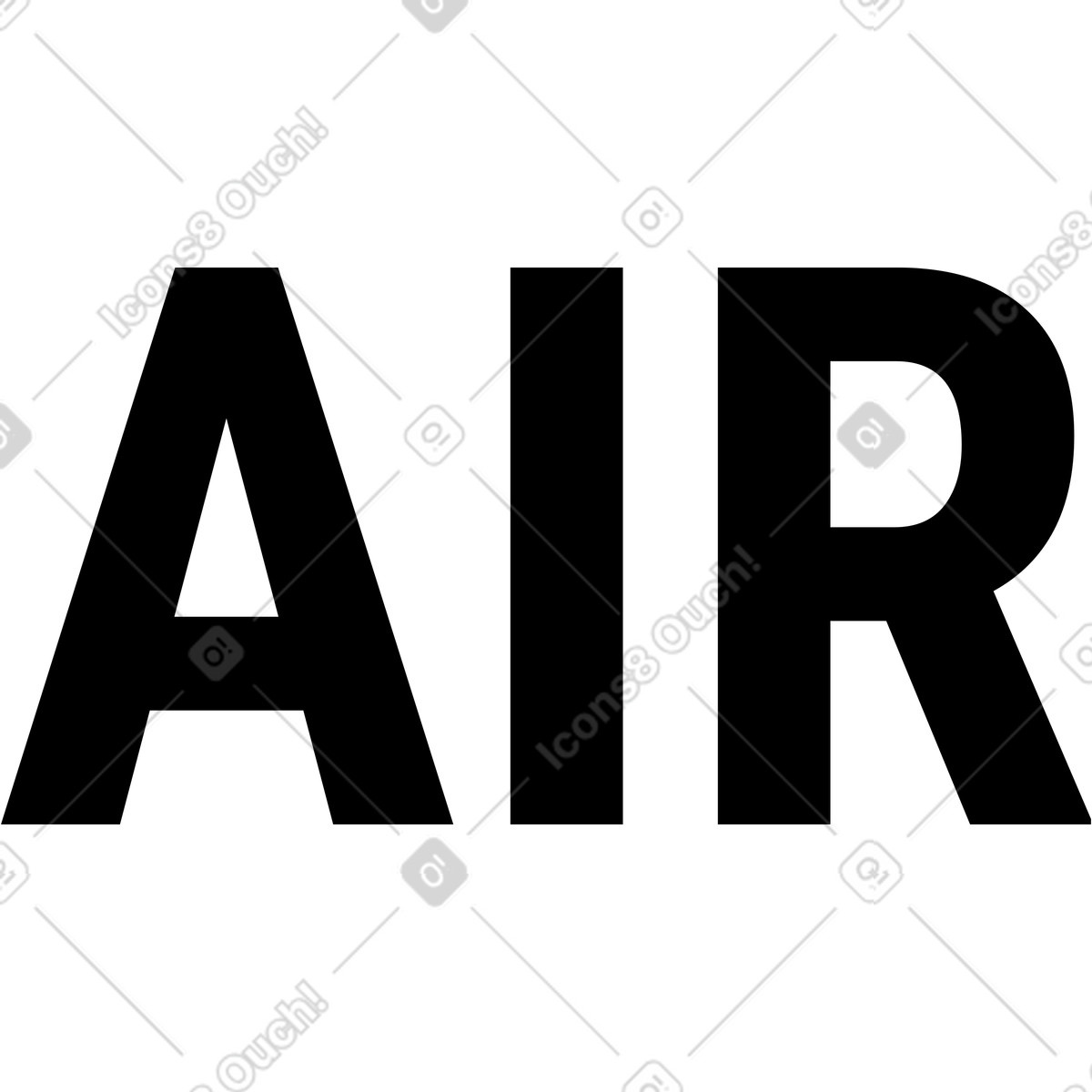 Ilustração de Ar em no estilo Memphis para baixar em PNG, SVG