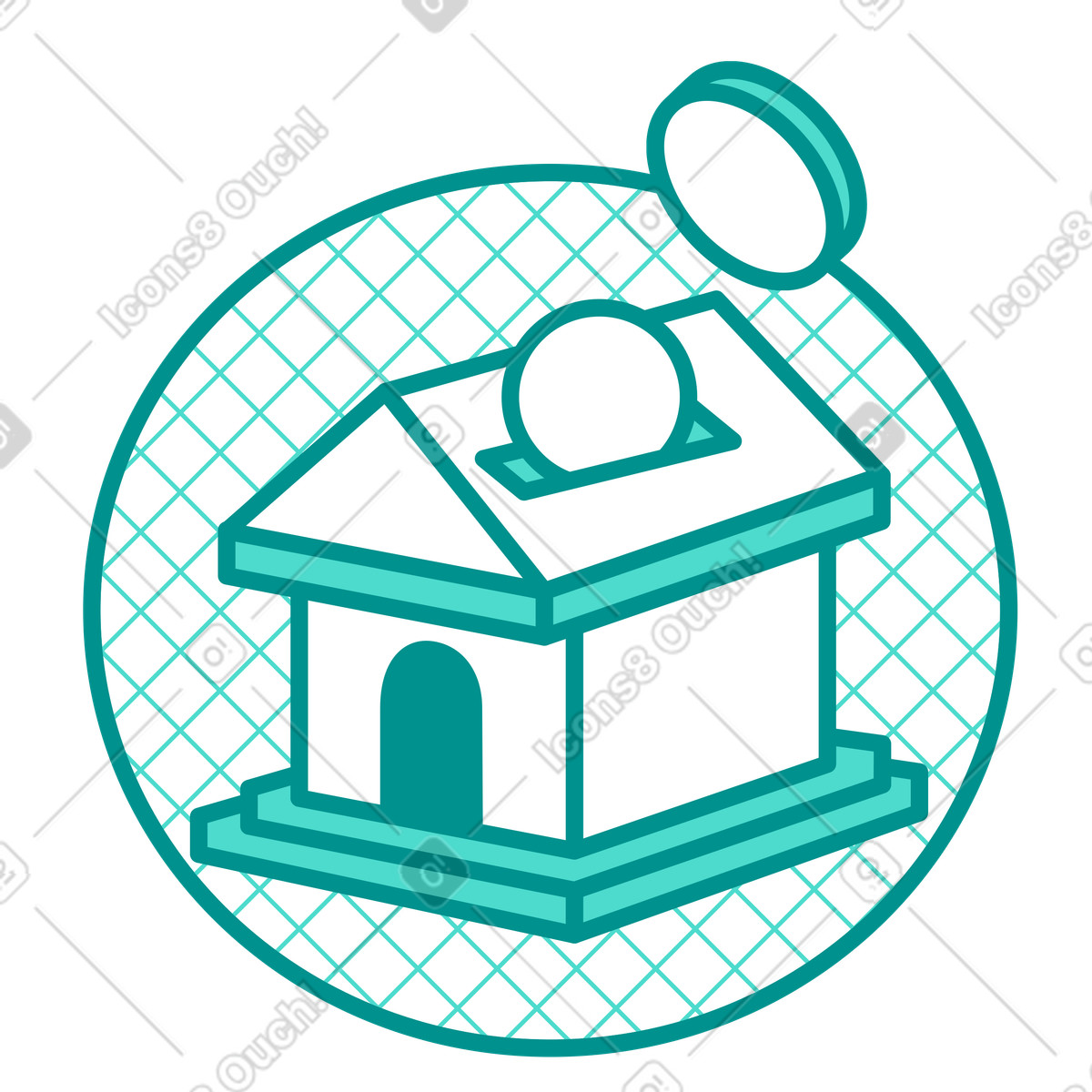 Ilustración Mantener el dinero en banco estilo Natty a descargar PNG y SVG