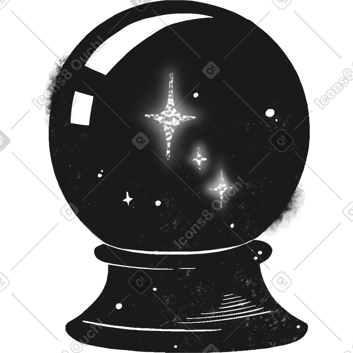 Ilustración Crystal ball en estilo Mystery a descargar en PNG y SVG