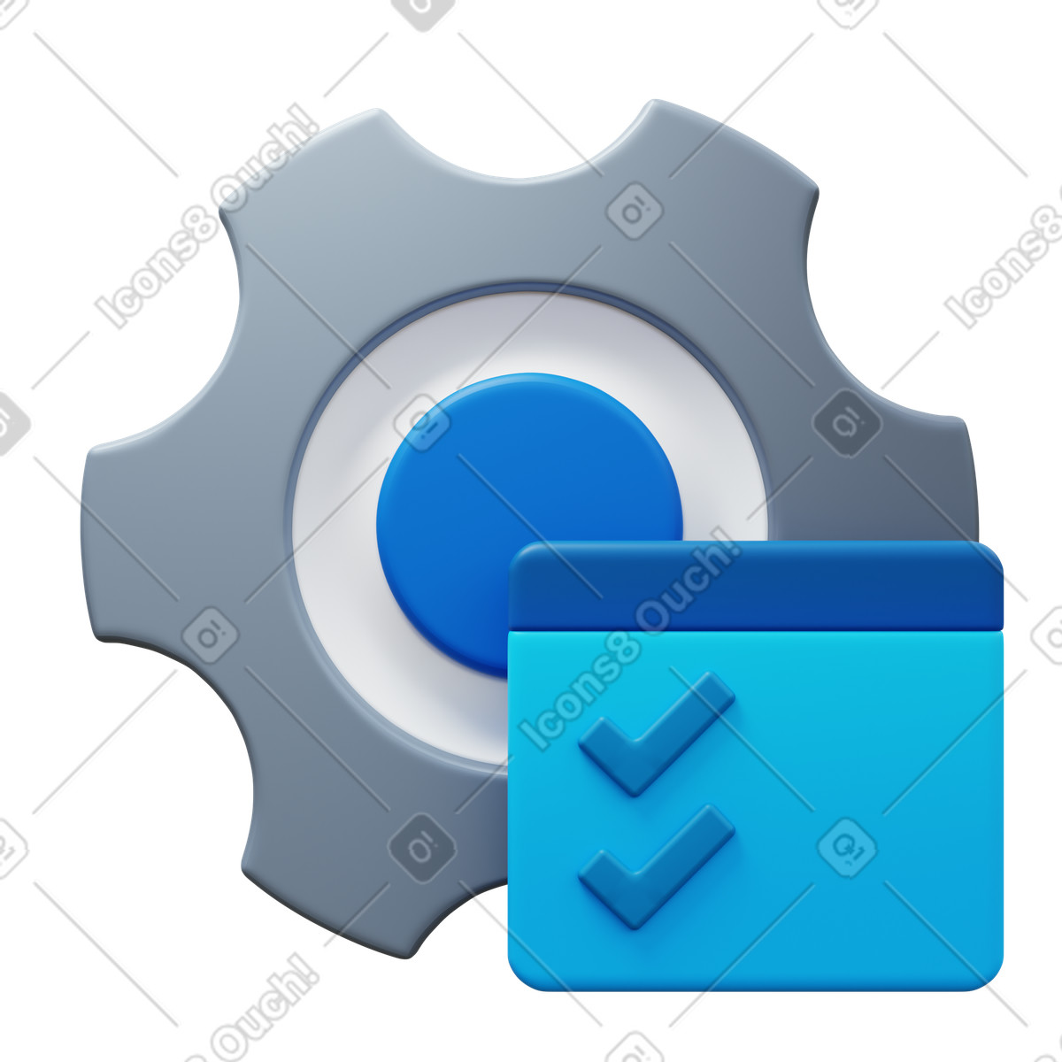 Illustration Administrative tools dans le style 3D Fluency à télécharger aux formats PNG, SVG