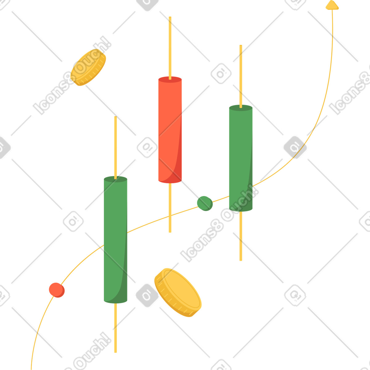 Investimenti illustrazione in stile Social scarica in PNG, SVG
