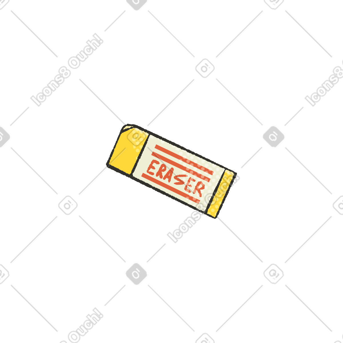 Ilustración Eraser en estilo Dots a descargar en PNG y SVG
