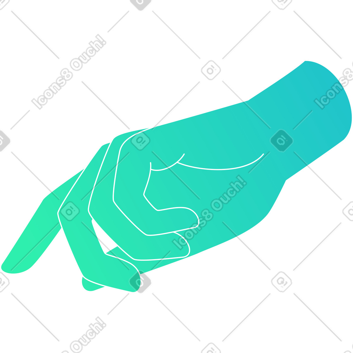 Mano illustration in Lucent style download in PNG, SVG