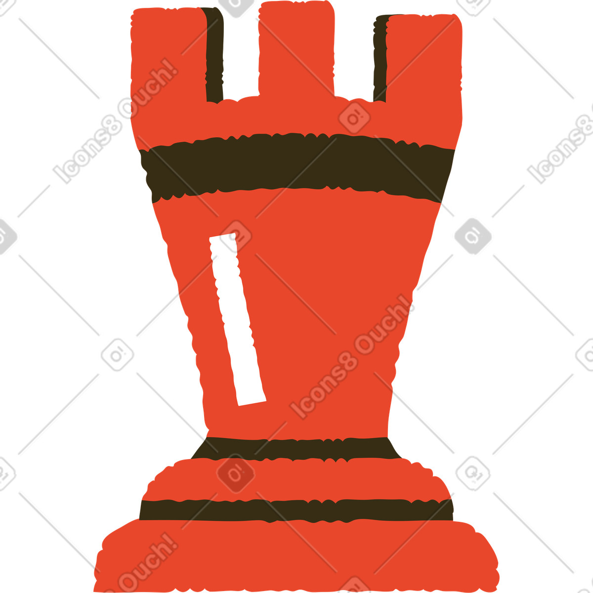 Ilustração de Peça xadrez em no estilo Bermuda para baixar em PNG, SVG