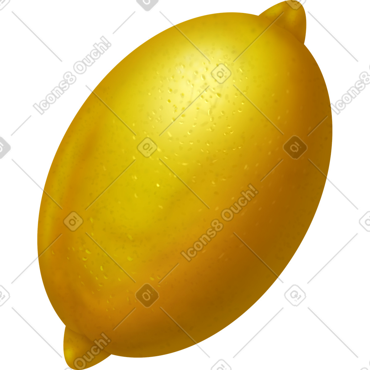 Lemon-Illustration im Props-Stil als Download in PNG, SVG