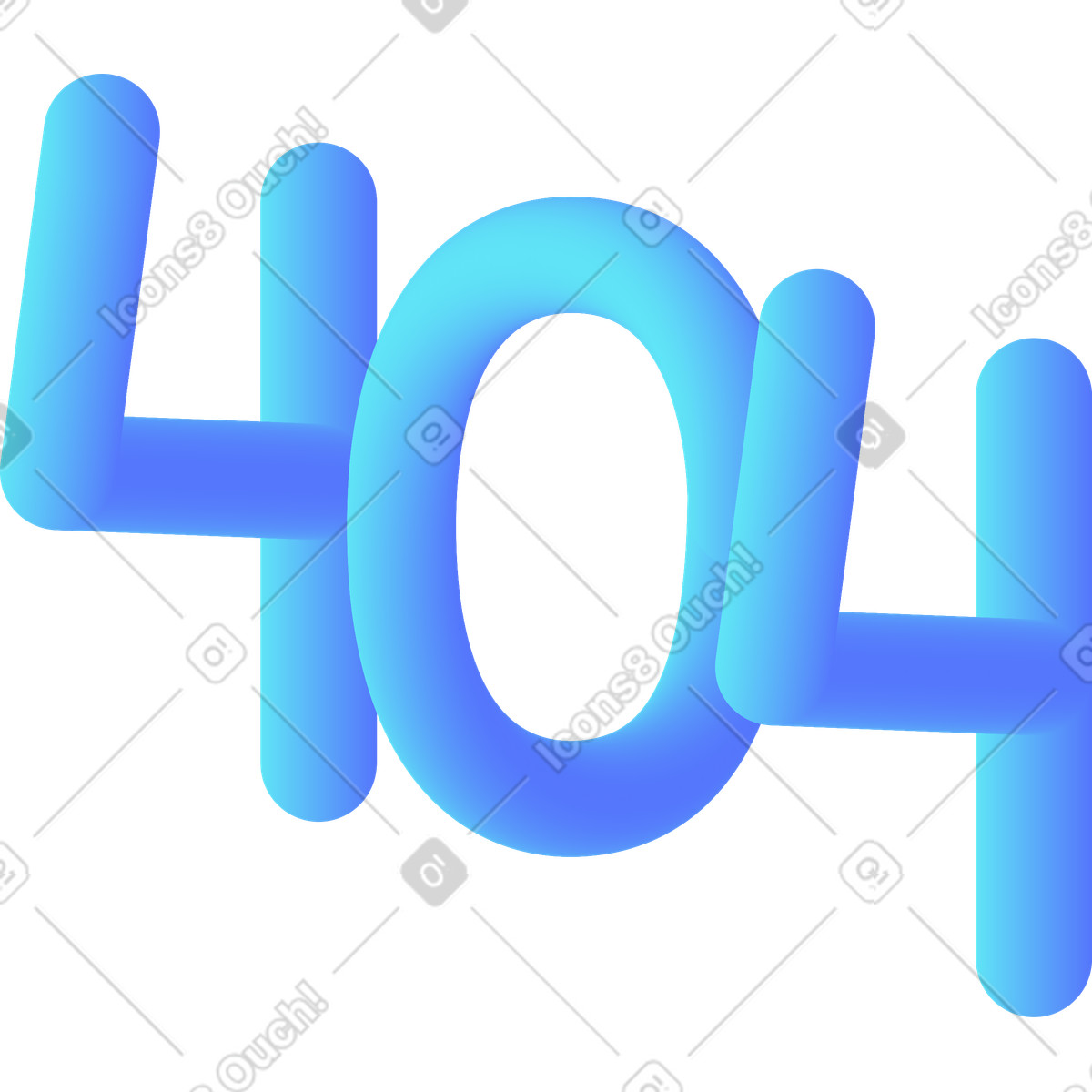 Number four hundred and illustration in Morphis style download in PNG, SVG