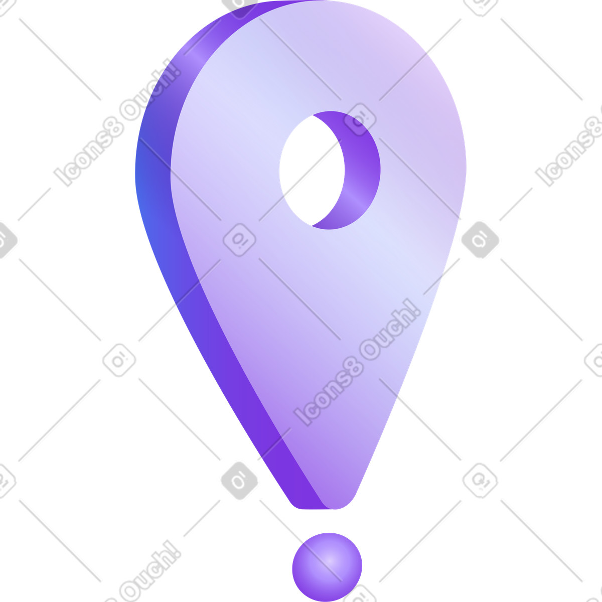 Location Pin-Illustration im Hi-tech-Stil als Download in PNG, SVG