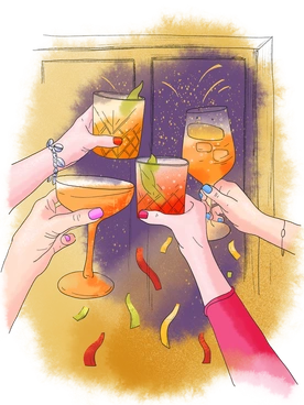 Иллюстрации New Year в PNG и SVG 
